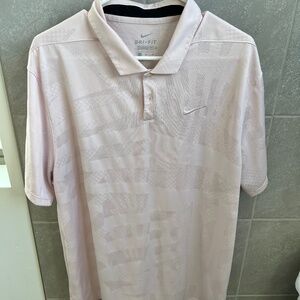 Light pink Nike golf polo